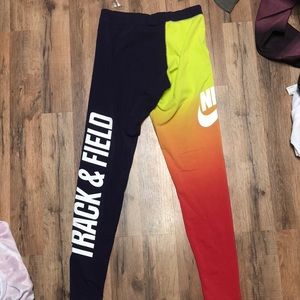 Nike track and field running tights